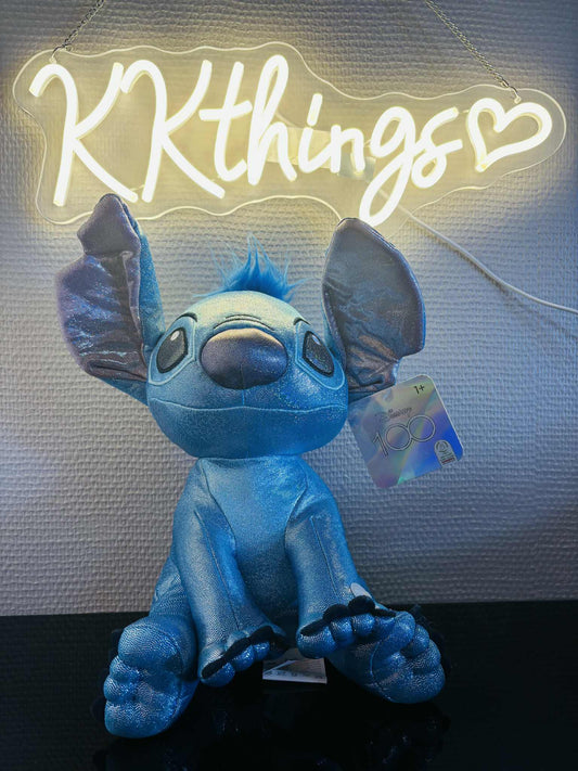 Stitch Disney Glitzer Blau