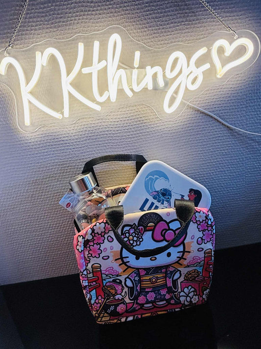 Hello Kitty Thermo Tasche Pink/Blumen